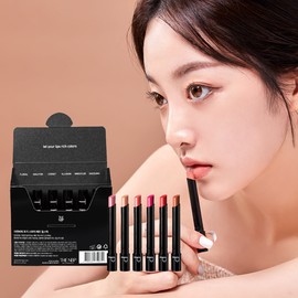 THE NBP Velvet Smudge Lipstick 1 set of 6 long-lasting matte mini lipsticks / THE NBP 벨벳 스머지 립스틱 지속력 좋은 매트 미니 립스틱 6종 세트 1세트