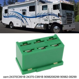 Be In Your Mind 2Pcs Fusible Link 40A Car Fuse 24370C991B 9098208299 for Car Truck SUV Boat Green 27.5x16x14.5mm