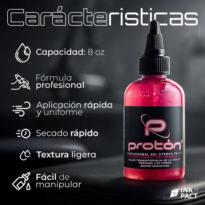 Stencil Para Tatuaje Profesional Protón Gel Transfer 8oz