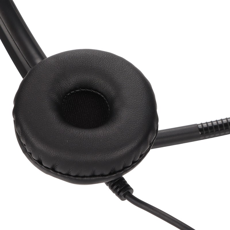 Telephone Headset Noise Reduction Volume Control 3.5mm Straight Plug Unilateral