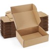 Poever Shipping Boxes 7x5x2 inches Brown Small Mailing Boxes 25