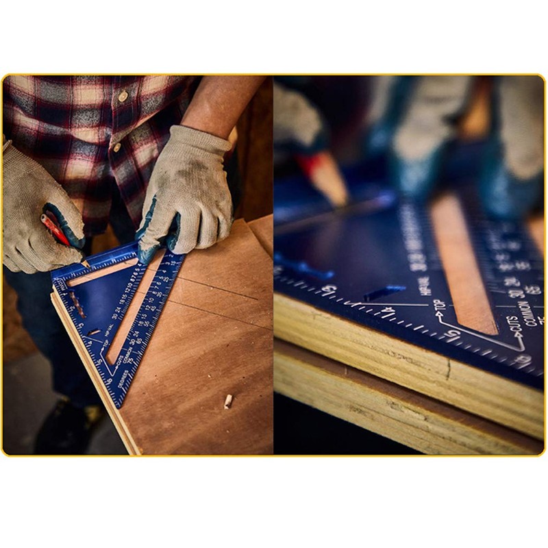 ncdoi Angle Ruler 7 Inch Aluminum Alloy Measuring Ruler Woodworking