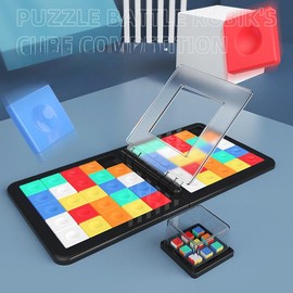 Jigsaw Puzzle Intelligence Colour Match Parent-child Interactive Athletic Tabletop Game Toys - Color: greener