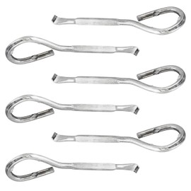TCP Global Metal Paint Can Bucket Bottle Lid Opener Tool - Sturdy Stainless Design (Pack of 6)
