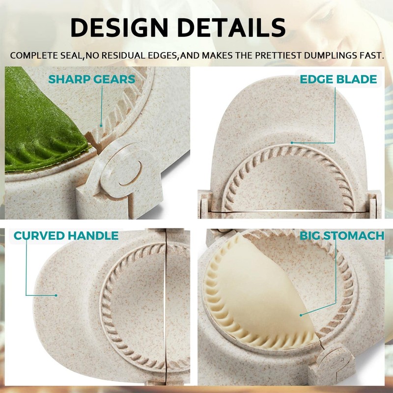 MUMSUNG Empanadas Press Maker Mold Set,4-inch Dumpling Maker With Dough