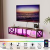 NinPeen Floating TV Stand with Power Outlets,Wall-Mounted Entertainment Console with