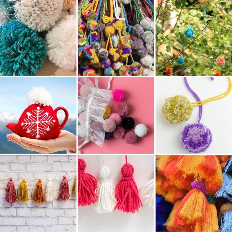 Xuegier Pom Makers Set Tool Winder Tool with Thread Cutter