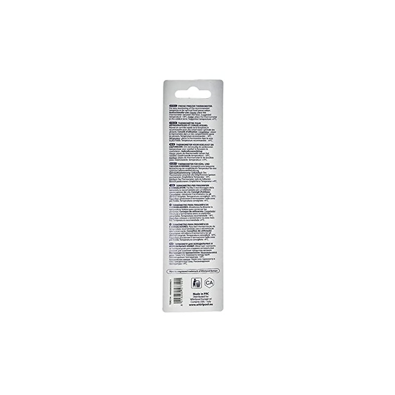 Bauknecht 484000008621 Thermometer -35C to 40C Wpro TER214 Fridge