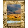 Saddle Mountain Souvenir Yellowstone National Park Laser Engraved Wood Picture