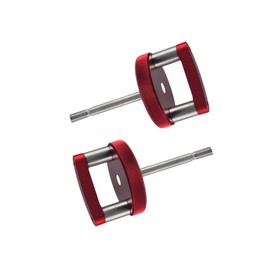 DEWHEL Red Quick Removal Thumb Screw with D Ring Aluminum Freedom Hard Top Mounting Knob Compatible with 2007-2018 Jeep Wrangler JK 2dr and Unlimited 4dr