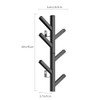 Fancial Vertical Coat Rack Wall Mounted 16" Metal Modern Wall