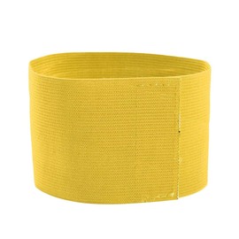 Captain Armband, Team Division Arm Band with Adhesive/Wraparound Closure, Solid Color Sleeve Patch (Orange)