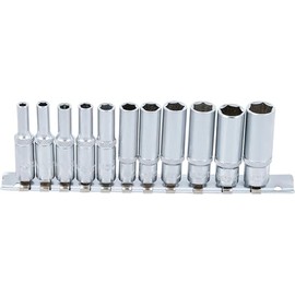 BGS 2221 Drive 6.3 mm (1/4) 11-Piece Set Deep Sockets Long 4-14 mm