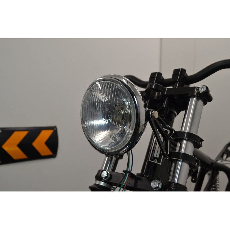 Alchemy Parts Front Headlight Motorcycle Chrome 6 Inch for Vintage
