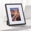 FrameWorks 8x10 Matted to 5x7 Picture Frame - Black Aluminum