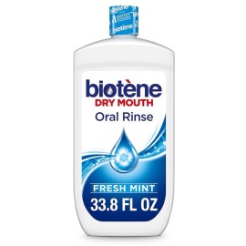 Biotène Oral Rinse for Dry Mouth, Fresh Mint - 33.8 Oz. FREE 2-Days Shipping!