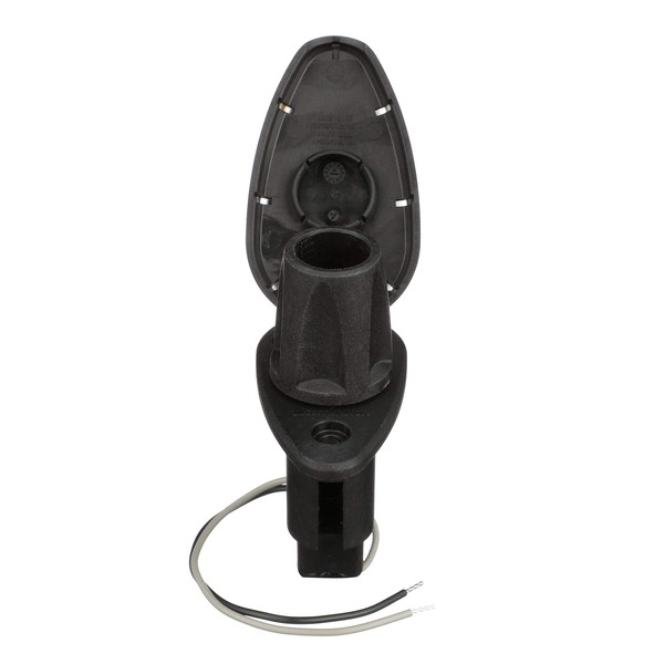 Attwood 910T2PSB-7 LightArmor™ 910R Series Teardrop Plug-in Light Base — for All-Around Pole Light, 2-Pin, Black Stainless Cover