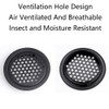 20Pcs Stainless Steel Ventilation Grille 19mm, Circular White Air Vent