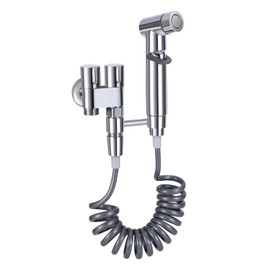 Bidet Handbrause für Toilette Bidet Set Edelstahl Mit Wasserhahnspender Schlauch Bidet Brause Geeignet Zum Waschen Von Haustieren, Reinigen Des Badezimmers
