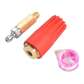 High-Pressure Rotating Turbo Nozzle - 5100 PSI, 1/4'' Quick Connect Spray Tip for Efficient Cleaning with Pressure Washers
