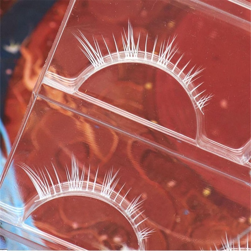 White False Eyelashes for Cosplay White False Eyelashes Natural False