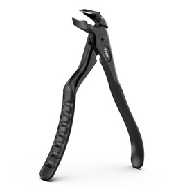 FVION Long Handled Toenail Clippers for Seniors ‑ Extra Long Reach Nail Clipper for Thick Toenails Elderly & Limited Mobility ‑ Easy Grip Toe Nail Cutter (Black)