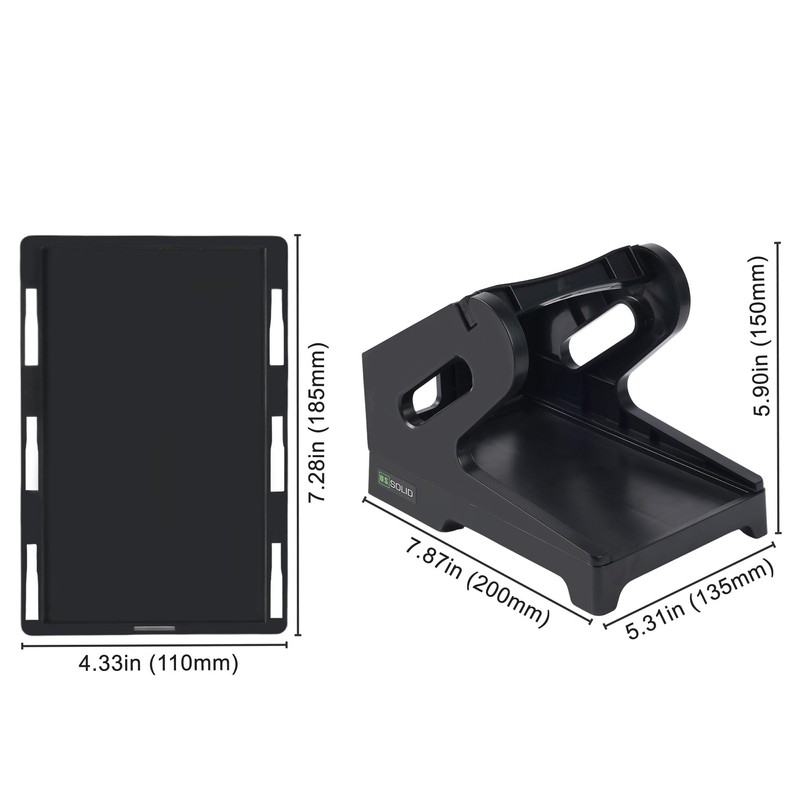 U.S. Solid Label Holder for Rolls and Fan-Fold Shipping Labels,