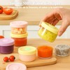 Juego de 6 Recipientes para Papillas de Bebe, Contenedor Mini