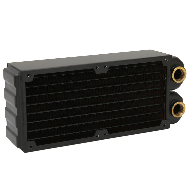 Cooling Radiator Double Layers 8 Pipes G1/4 Thread Double Fans