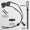 HEBEILF 3 Pcs Glasses Strap-Adjustable Eyeglass Holders for Men, Women,