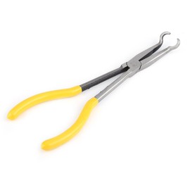 3Pcs 11 Inch Extra Long Nose Pliers Set 45/90 Degree Bent Nose O-shape Tip Plier Hand Tool Set(O-shape)