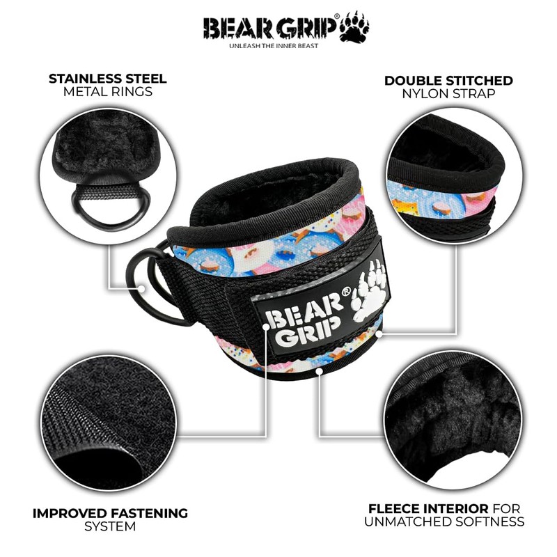 BEAR GRIP - Ankle Straps for Cables with New Fleece