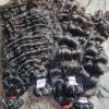 100% Unprocessed Raw Human Hair Extensions Single Donor Double Weft