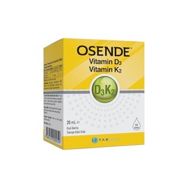 Tab İlaç Osende D3 + K2 20 mL Damla AROMASIZ Renkli