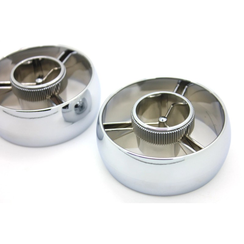 PRP NEW 70-73 Datsun 240Z Chrome Side Dash Vents PAIR