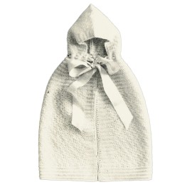 Unbranded Vintage CROCHET Infants Hooded Cape PATTERN #232
