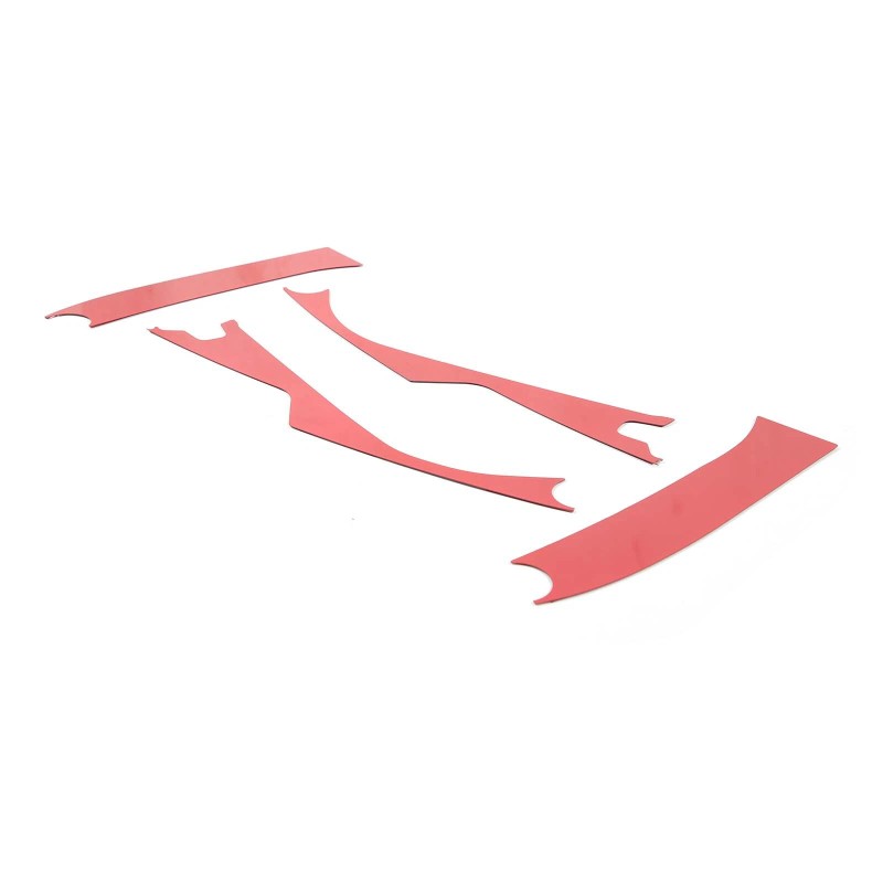 autopart2021 Red Front Trunk Bezel Gloss Stainless Plate Trim For