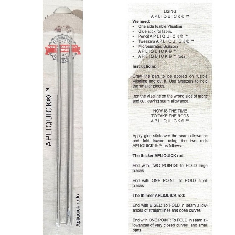 Apliquick Rods Apliquick Twisted Edge Tools 2 Bar