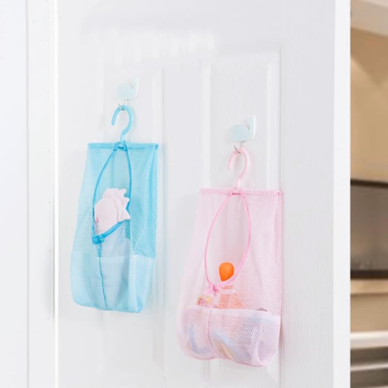 MAGICLULU 2pcs Mesh Clothespins Bag Clothes Drying Bag Bathroom Mesh