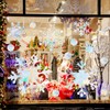 VioraWhite 76 Pcs Extra Large Christmas Snowflake Window Clings 9.8