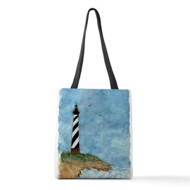 CafePress Lighthouse2 Polyester Tote Bag 16"x16"