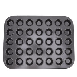 Nonstick Mini Cupcake Muffin Pans Carbon Steel Kitchen Baking Pans for Baking Cakes Bread 35 Grids