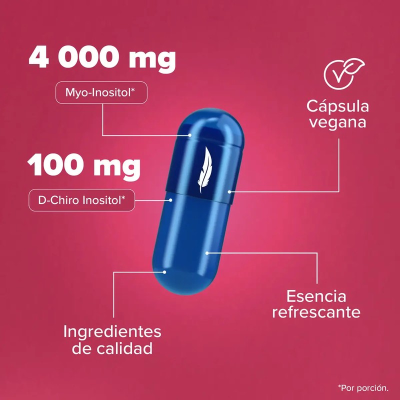 Birdman Myo D-Chiro Inositol Suplemento de 90 Cápsulas Veganas Sin