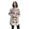 Reindeer Snowflake Christmas Pullover for Women Jumper - l