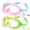 EverSport Goggles for Kids 6-14, 2 Pack Swimming Goggles, Clear