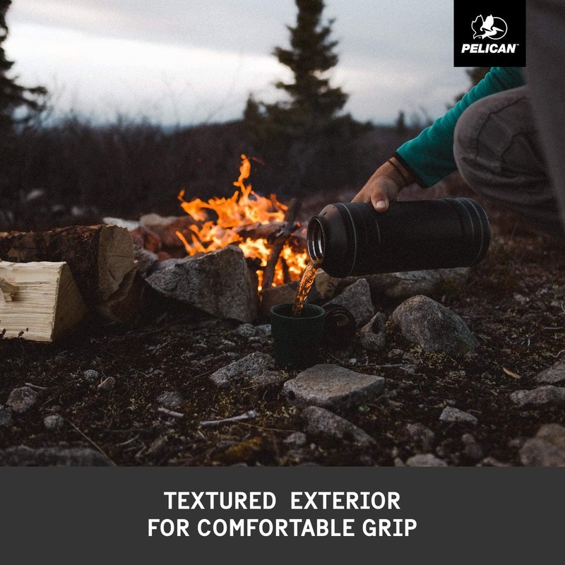 Pelican Traveller Bottle, 18 oz Capacity, Black