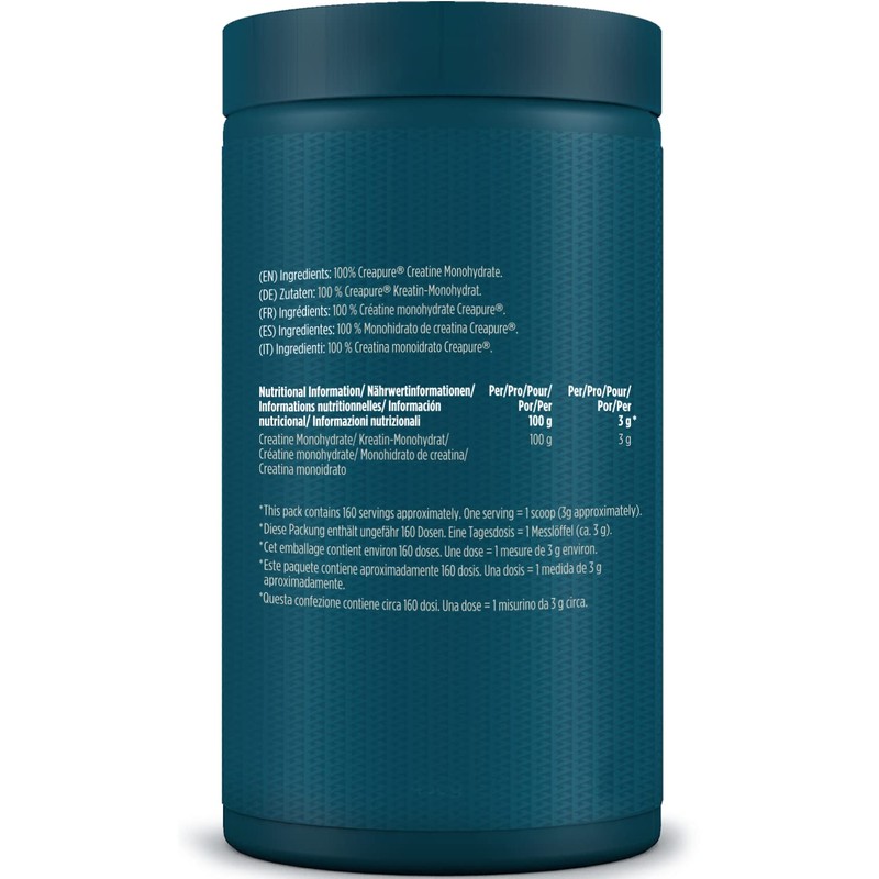 Kinetica 100% Creatine Monohydrate Powder, Gluten Free, Suitable for Vegans,