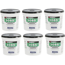 Roberts 3085-0 Multipurpose Carpet and Felt Back Vinyl Adhesive Beige Lot of 6