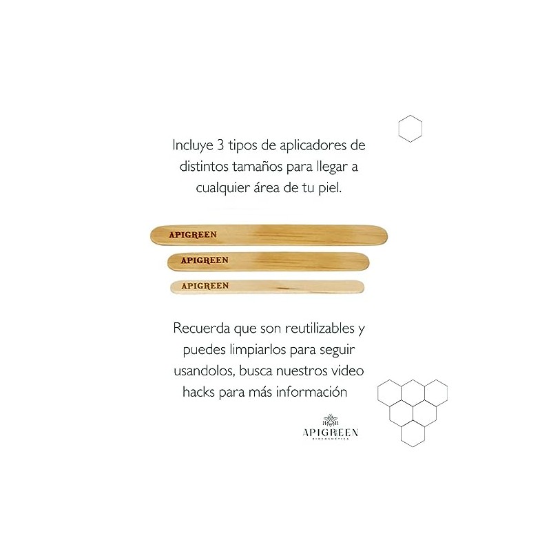 Cera Española para depilar Apigreen 250GRS - Aroma Fresa |Piel