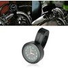 Riloer Motorcycle Handlebar Clock, Universal Aluminium Motorcycle Handlebar Clock Motorbike